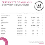 VINATURA Spearmint Leaf Capsules Supplement - Enhanced with DIM & Saw Palmetto, for Unwanted Hair, Women' Health & Skin *USA Made & Tested* - 1380mg/serving, 60 Capsules (30 Servings)