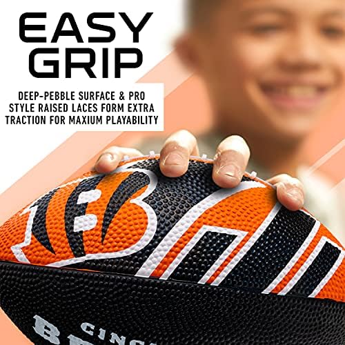 Franklin Sports NFL Team Footballs - Rubber Youth Mini Footballs for All NFL Teams - Kids Junior 8.5" Football - Official NFL Licensed Footballs