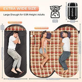KingCamp Sleeping Bag for Adults, Cold Weather & Warm Extra Wide Big & Tall XL Portable Waterproof Flannel Sleeping Bags, Essentials Gear Accessories for Camping Backpacking Hiking Indoor & Outdoor
