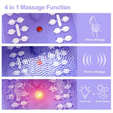 Foot Spa Bath Massager with Heat Bubbles and Vibration Massage and Jets, 16 OZ Calming Lavender Foot Soak Epsom Salt, Koenvenden Foot Soaker With Red Light, 22 Massage Rollers, Adjustable Temp -Purple