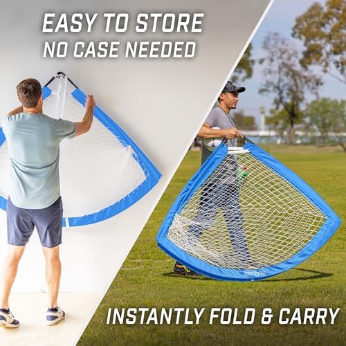 GoSports Portable Soccer Goals for Kids - 13 Color Options - Choose 4 x 3 ft or 6 x 4 ft - Team Tone Pop Up Nets for Backyard