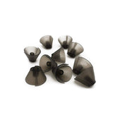 GN Resound Sure Fit Hearing Aid Standard Receiver Tulip Domes Dark Gray Split Ear Rub Piece Comfortable BTE Hearing Amplifier PSAP Kit Ear Tips Invisible, Perfect for Open Air (Open fit) (10 pcs)