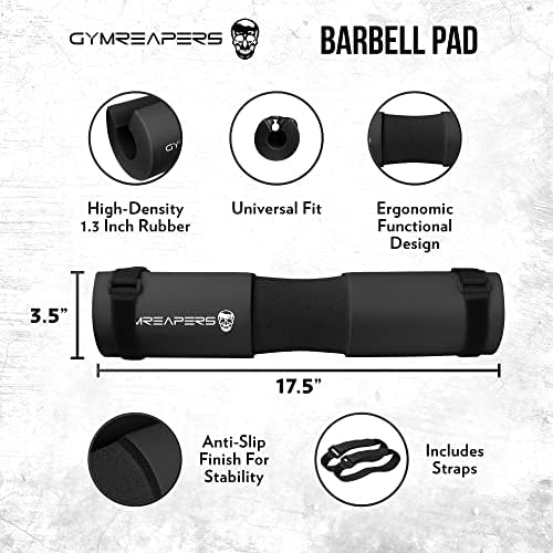 Gymreapers Barbell Squat Pad - Protective Bridge Pad for Hip Thrust, Squats, Lunges - Hip Support, Neck Protection for Bar
