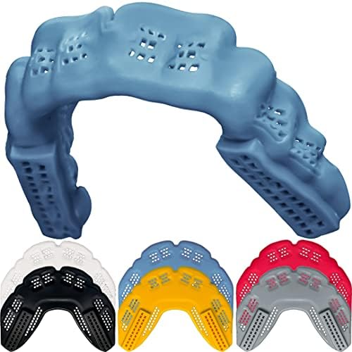 Bulletproof: World’s Thinnest Most Breathable Mouthguard is 3X Stronger! MMA Football Basketball Hockey Lacrosse Rugby BJJ Boxing Sports Mouth Guard Grinding Teeth. Men Women Adult Youth Kids Braces