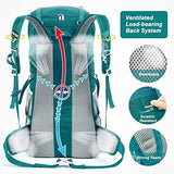 HOMIEE 50L Hiking Backpack Travel Bag Waterproof Camping Rucksack with Rain Cover Lightweight Backpacking Backpack