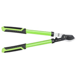 DRM-GDNER 23" SK5 Dual-Blade Loppers Cuts 2" Dry/Wet Branches - Triangular Steel Tube & SecureLock, Heavy Duty Tree Trimmers Green/Black