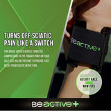 BeActive Plus Acupressure System - Sciatica Pain Relief Brace For Sciatic Nerve Pain, Lower Back, & Hip - Be Active Plus Knee Brace With Pressure Pad Targeted Compression For Sciatica Relief - Unisex