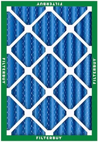 Filterbuy 20x25x4 Air Filter MERV 13 Optimal Defense (6-Pack), Pleated HVAC AC Furnace Air Filters Replacement (Actual Size: 19.50 x 24.50 x 3.63 Inches)