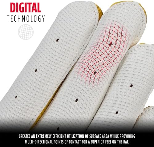 Franklin Sports MLB Youth Batting Gloves - Digitek Camo Baseball + Softball - Premium Leather - Many Sizes + Colors - Youth