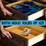 7lb, 10lb, 15lb Refillable Reusable Ice Pack – Stays Cold for Up to 5 Days – Non-Toxic, Leakproof, and Suitable for Potable Drinking Water – Built Tough, Rolls Up for Easy Storage