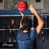 Champion Sports Rubber Volleyball, Official Size, for Indoor and Outdoor Use - Durable, Regulation Volleyballs for Beginners, Competitive, Recreational Play - Mutiple Styles
