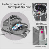 35L Foldable Waterproof Backpack For Outdoor Sports Travel Inside Wet Clothes Compartment Packable For Multiple