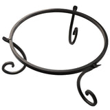 Metal Gazing Ball Stand for 10 or 12 Inch Balls, Low Short Wrought Iron Gazing Globe Display Stand Garden Sphere Holder, Fade and Weather Resistant Outdoor Decoration for Homes, Yards and Gardens