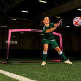 Franklin Sports Blackhawk Backyard Soccer Goal - Portable Pop Up Soccer Nets - Youth + Adult Folding Indoor + Outdoor Goals - Multiple Sizes + Colors - Perfect for Games + Practice
