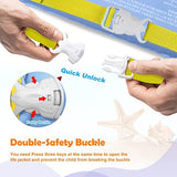 Chriffer Kids Swim Vest Life Jacket for 22-66 Pounds Boys and Girls, Toddler Floaties with Shoulder Harness Arm Wings for 2,3,4,5,6,7 Years Old Baby