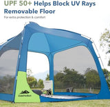 10 X 10ft Screen House Room for Camping, Screened Mesh Net Wall Canopy Tent, UPF 50+ Screen Tent with Floor for Patios Outdoor Camping Activities