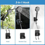 AlpsWolf Portable Shower for Camping, 6000mAh Rechargeable Camping Shower with Digital Power & Temperature Display, Portable Shower for Camping, Beach, Hiking, Outdoor Travelling, Pet Cleaning