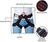 Climbing belts, Safe Seat Belts for Tree Climbing Outdoor Training Caving Rock Climbing Rappelling Equip - Half Body Guide belt for Women Man and Novice