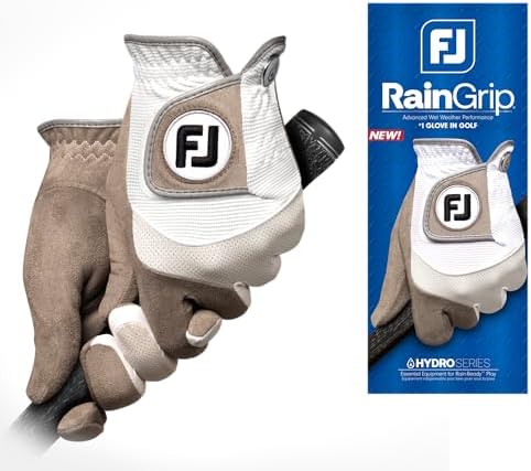 FootJoy Men's RainGrip Golf Glove, Pair