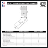 Ultra Game Men's NBA Official Athletic Cushioned Secure Fit Crew Socks-6 Pack