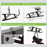 2025 Upgrade Multi-Grip Pull Up Bar with Smart Larger Hooks Technology - USA Original Patent, Designed, Shipped, Warranty