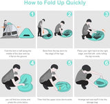 Gorich Easy Pop Up Beach Tent for 3-4 Person, UPF 50+ UV Protection Beach Umbrella Sun Shelter, Portable Lightweight Cool Cabana Shade with Easy Foldable & Instant Setup