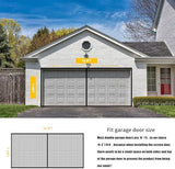 LIAMST Garage Door Screen for 2 Car Garage Door-16x7FT Reinforced Fiberglass Garage Screen, Magnetic Garage Screen Door