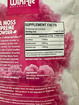 Wixar Wildcrafted Sea Moss Powder – (8 Ounces) – Natural Irish Sea Moss and Bladderwrack with Burdock Powder - Thyroid Support, Healthy Skin, Keto Detox, Joint Support Alkaline Supplements