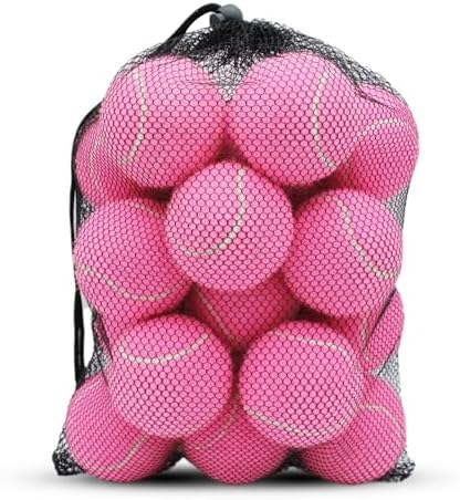 Tennis Balls, 20 Pack Training Tennis Balls,High Elasticity Practice Tennis for Beginner, Exercise Playing Balls for Pet Dog
