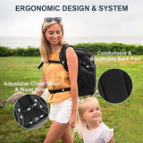 Backpack Cooler Insulated Leak Proof 30/45 Cans, 2 Insulated Compartments Thermal Bag, Portable Lightweight Beach Travel Camping Lunch Backpack for Men and Women