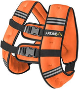 APEXUP Weighted Vest with 5lbs/10lbs/15lbs/20lbs/25lbs/30lbs Weights and Reflective Stripe, Weight Vest Men Women for Workout, Strength Training, Running