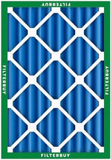 Filterbuy 20x25x4 Air Filter MERV 13 Optimal Defense (4-Pack), Pleated HVAC AC Furnace Air Filters Replacement (Actual Size: 19.50 x 24.50 x 3.63 Inches)