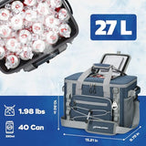 Maelstrom Soft Sided Cooler Bag, 30/40 Can Collapsible Insulated Ice Chest, Large Leakproof Camping & Travel Cooler for Kayaking & Beach