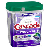 Cascade Platinum Plus Dishwasher Pods, Dishwasher Detergent, Dish Detergent Soap, Fresh, 57 Count