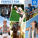 Sukeen [4 Pack] Cooling Towel (40"x12"),Ice Towel,Soft Breathable Chilly Towel,Microfiber Towel for Yoga,Sport,Running,Gym,Workout,Camping,Fitness,Workout & More Activities (Dark Grey)