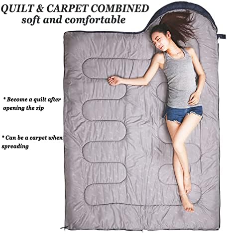 tuphen- Sleeping Bags for Adults Kids Boys Girls Backpacking Hiking Camping Microfiber Liner, Cold Warm Weather 4 Seasons Indoor Outdoor Use, Lightweight & Waterproof