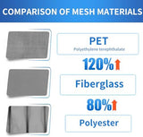 Magnetic Screen Door Left Right Side Opening Polyethylene Terephthalate Mesh Greater Than Fiberglass and Polyester Easy Install Fit Door Size