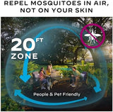 Thermacell E-Series Rechargeable Mosquito Repeller with 20’ Mosquito Protection Zone; Bug Spray Alternative; Scent Free