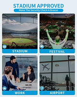 Paxiland Clear Bag for Stadium Events 12x6x12, Clear Tote Bag with Reinforced Strap, Transparent Bag for Sports Concert