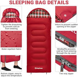 KingCamp Sleeping-Bags Kids Sleeping Bag Flannel Lined Cold Weather 3-4 Season Sleeping Bag for Teens Youth Child Boys Girls