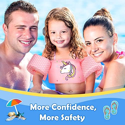 MoKo Toddler Swim Vest for Kids, 20-66 lbs, Arm Floaties with Adjustable Straps, Nylon Material, Swim Vest for Toddlers Learning to Swim