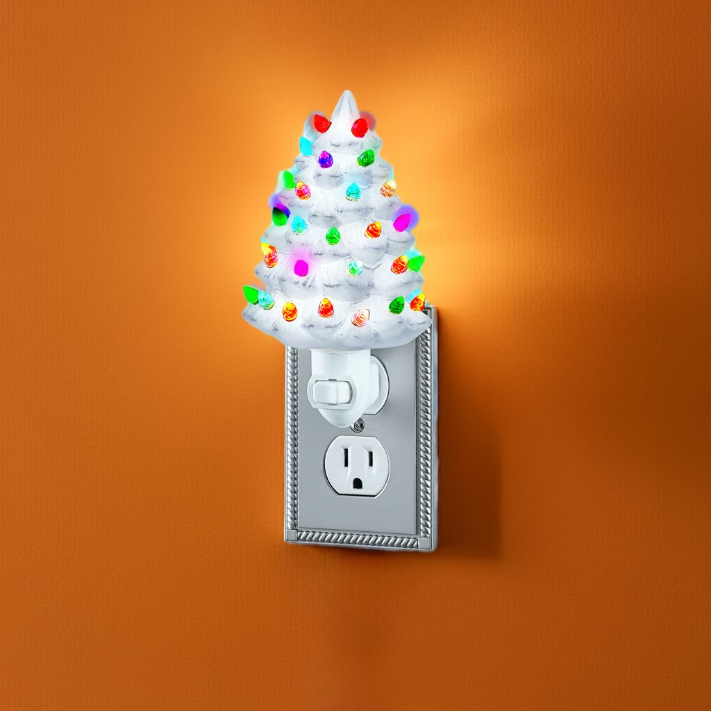Ceramic Christmas Tree Night Light