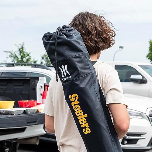 Kijaro Sports Fan Folding Chair, 26" L x 35.5" W x 37" H, Pittsburgh Steelers