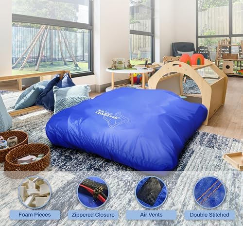 Skil-Care Crash Pad, Crash Pads for Kids Sensory Room Equipment, Sensory Crash Mat, Soft Foam Landing Zone for Sensory Input, Bean Bag Alternative for Reading and Relaxation, 3'x4' 5'x5' 6'x6' 8'x8'