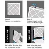 Aerostar 20x20x1 MERV 13 - 4 Count - Pleated HVAC, Furnace & Air Conditioner Filters - Removes Bacteria, Dust, Cold & Flu Germs, Lint, Mold, Pet Dander, Allergy-Causing Pollen, Smog, Smoke & Viruses