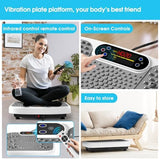 Vibration Plate Exercise Machine for Lymphatic Drainage Weight Loss,SoftGym Power Vibration Plate 300-400 Lbs Capacity Full Whole Body Workout Vibration Platform,Waver Vibration Plate for Home Fitness