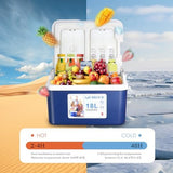 11Qt 19Qt Insulated Portable Cooler Leak-Proof Ice Chest Lunch Box Hard Coolers with Extra Ice Pack for BBQ, Camping, Pincnic