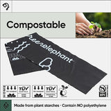 Green Elephant Portable Camping Toilet Bags – Compostable Potty Bags for Portable Toilet, Wag Bag Human Waste Kit, Fits 5-Gallon Buckets, Biodegradable Outdoor Waste Solution, 15 Count, 8 Gal