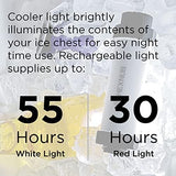 HEXNUB Cooler Box Light, Waterproof, Rechargeable LED Light Compatible with YETI, RTIC, ORCA, Igloo, Coleman Ice Chest, Magnetic Base, Great for Outdoor Events, Camping, Fishing, Hunting, Boating