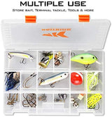 KastKing Tackle Boxes, Plastic Box, Plastic Storage Organizer Box with Removable Dividers - Fishing Tackle Storage - Box Organizer - 2 Packs /4 Packs Tackle Trays - Parts Box